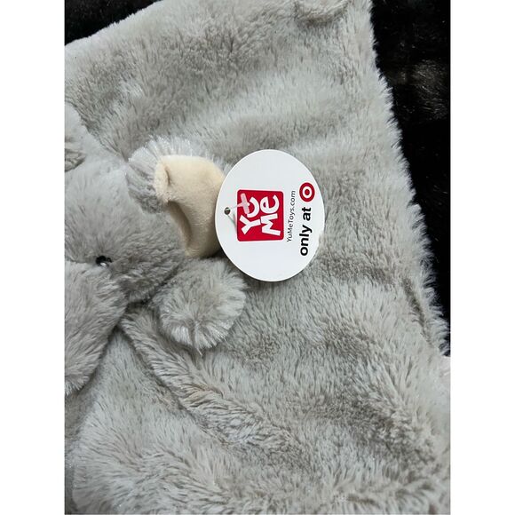 NWT YuMe Elephant Plush Lovey Security Mini Blanket Target Fleece Corduroy NEW - Picture 2 of 3